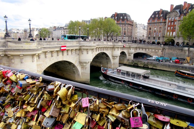 paris france pont des arts seine river