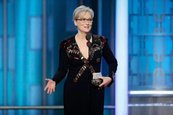 meryl streep golden globes 2017