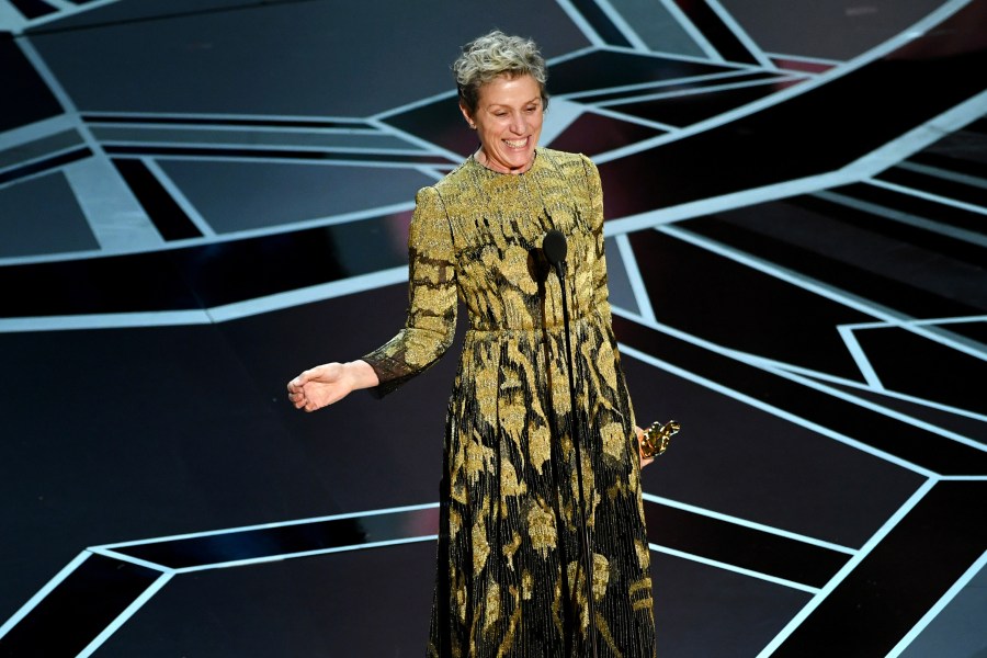 Frances McDormand at the 90th Annual Academy Awards Oscars
